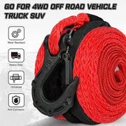 X-BULL Synthetic Winch Rope Cable Line 25M 32000LBS by salelink.co.nz