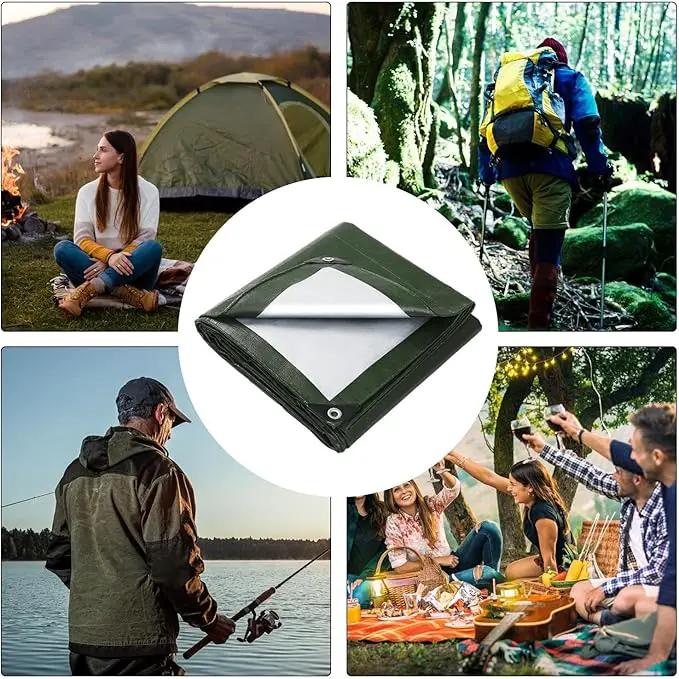Ecotrek Waterproof Camping Tarp Ground Sheet - UV Protection Reinforced Eyelet Cover ZX7012 by ECOTREK
