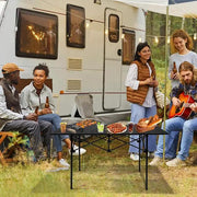 120 cm Portable Folding Camping Table – Roll-Up Outdoor Cooking & Picnic Table ZF1409 by ECOTREK