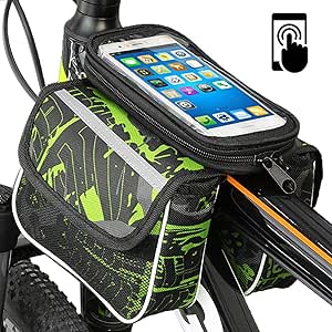 Ecotrek Waterproof Bicycle Frame Bag – Bike Phone Holder with Touchscreen JS71801 by ECOTREK