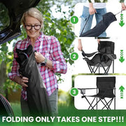 ECOTREK Lightweight Folding Camping Chair with Cup Holder TMD7156 by ECOTREK