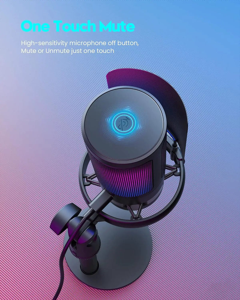 Gaming Microphone, USB PC Mic for Podcasts Videos, Streaming by salelink.co.nz