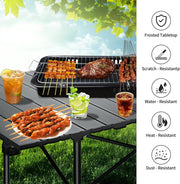 120 cm Portable Folding Camping Table – Roll-Up Outdoor Cooking & Picnic Table ZF1409 by ECOTREK