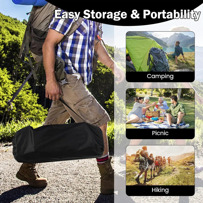 120 cm Portable Folding Camping Table – Roll-Up Outdoor Cooking & Picnic Table ZF1409 by ECOTREK