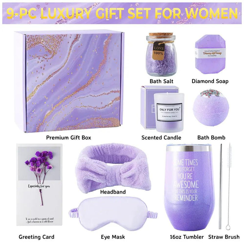 Aroma Candle Bath Gift Box by Poppy Gifts