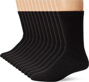 Black Socks Business Socks Crew Socks Dress Socks (12 Pairs) Men's - SIZE7-10 by dealonline.co.nz