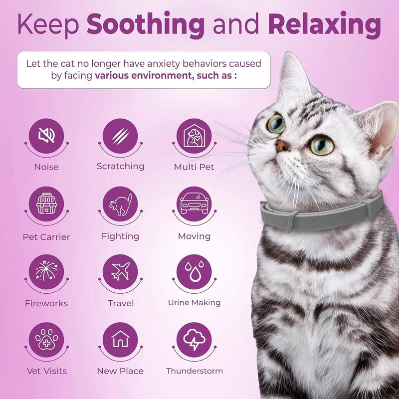 4PCS Calming Pheromone Collars for Cats by salelink.co.nz