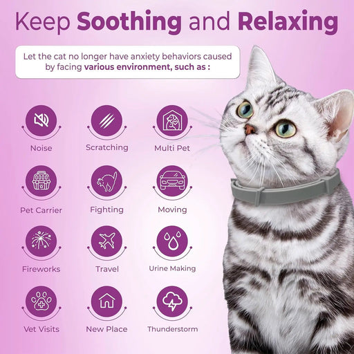 4PCS Calming Pheromone Collars for Cats by salelink.co.nz