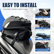 ECOTREK Motorcycle Tail Bags ECOTREK Expandable Waterproof Motorcycle Tail Bag & Backpack 25L–38L BQF1111 ECOTREK Expandable Waterproof Motorcycle Tail Bag & Backpack 25L–38L BQF1111