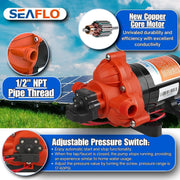 12V Seaflo Diaphragm Water Pump by salelink.co.nz