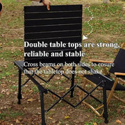 Aluminium Height Adjustable Egg Roll Camping Table – Portable Outdoor Table 89cm TYGM1521 by ECOTREK