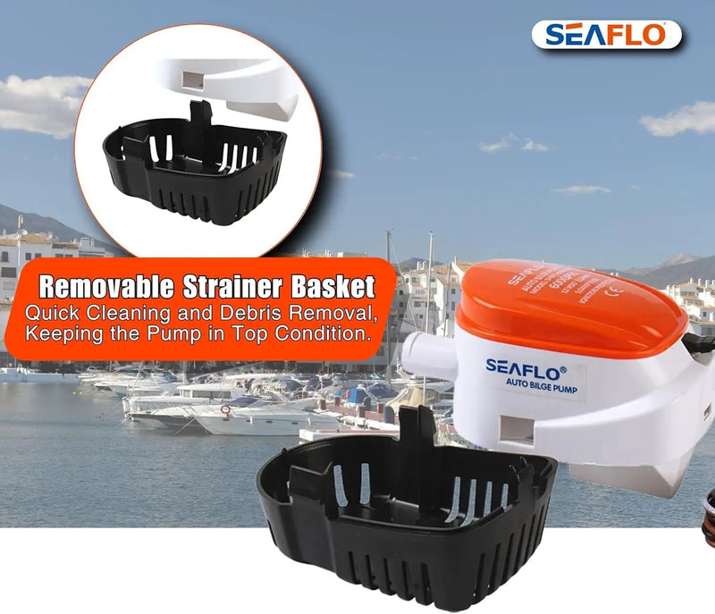 12V 750GPH Seaflo Automatic Submersible Bilge Pump by salelink.co.nz