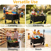 Foldable Wagon, Beach Cart Trolley LJ1115 by ECOTREK