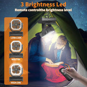 Portable Tent Camping Fan Desk Fan LED Lantern by salelink.co.nz