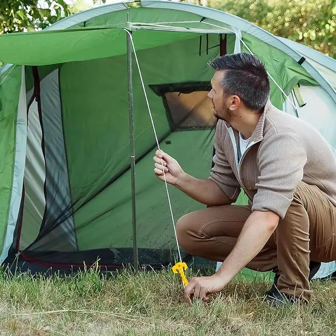 Ecotrek Screw Tent Pegs – 20cm Plastic Spiral Ground Stakes for Camping, Tarp & Outdoor Shelters JP52013 by ECOTREK