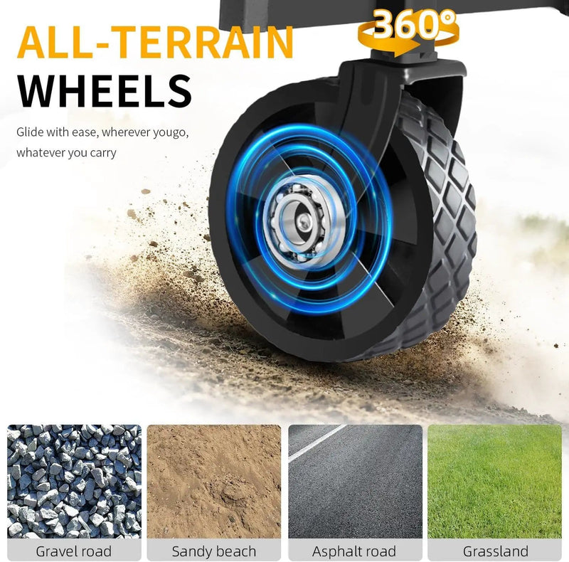 Foldable Wagon, Beach Cart Trolley LJ1115 by ECOTREK