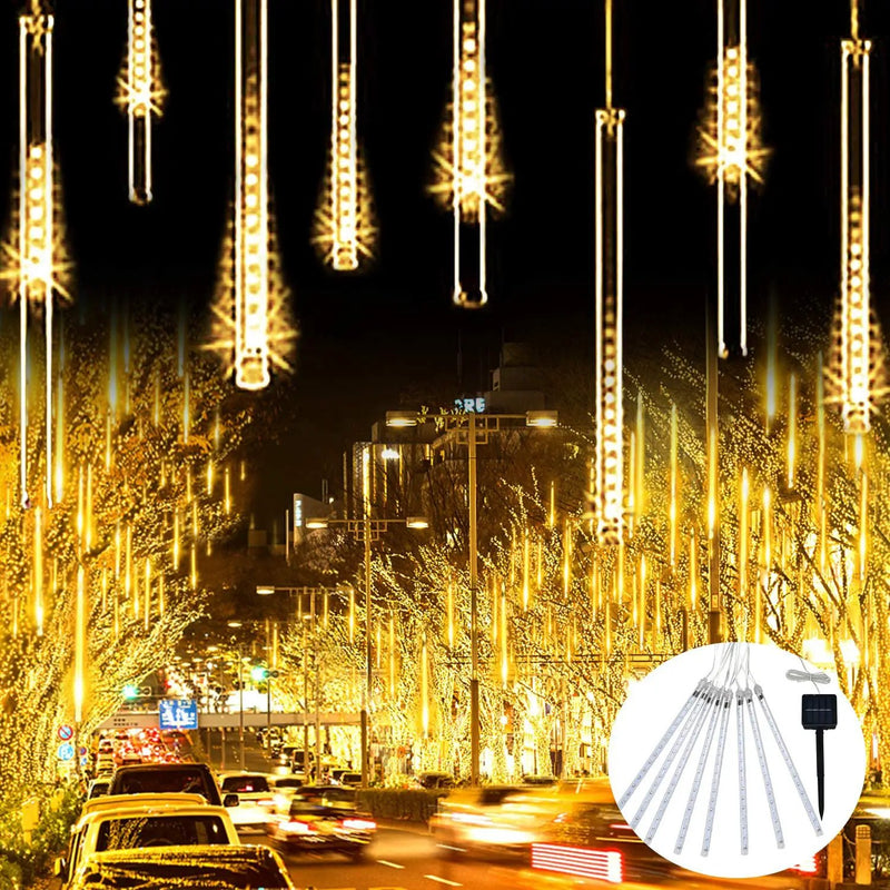 Meteor Shower Solar Light Outdoor Garden Light by salelink.co.nz