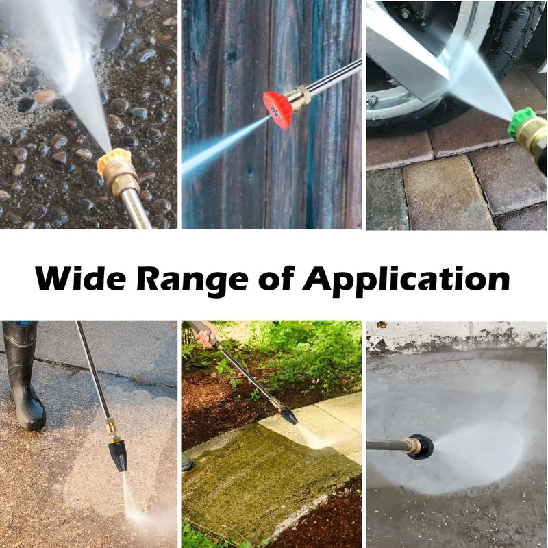Turbo Nozzle with 5 Spray Tips by salelink.co.nz