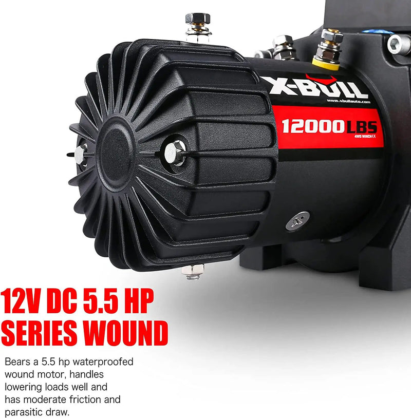 X-Bull Electric Winch 12000LBS by salelink.co.nz