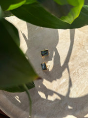Tapawhā Pāua Gold Earrings by Tahana Jewellery