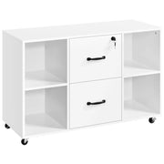Vintage File Cabinet Mobile Letter Size File Cabinet by Yaheetech
