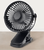 USB Mini Clip Fan Silent Rechargeable For Dorm Rooms by Action Outdoors Limited