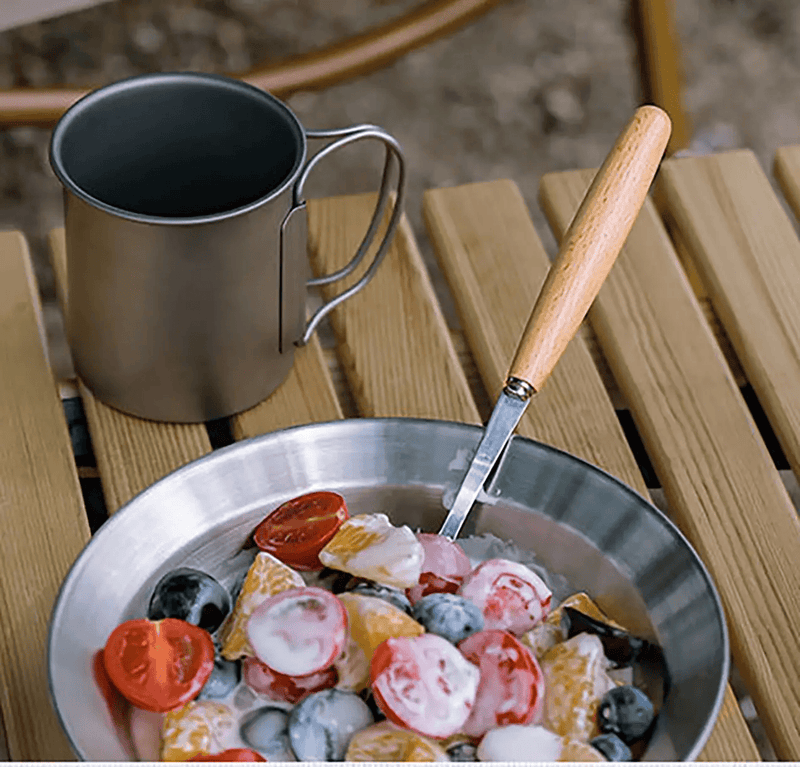 Stainless Steel Flatware Cutlery Set for Outdoor Dining (14 pcs) No LSJK0011 by ECOTREK