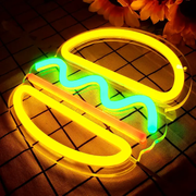 Neon Sign LED Tube Handmade Visual Bar Pub Club Wall Decor Ligh Burger by dealonline.co.nz