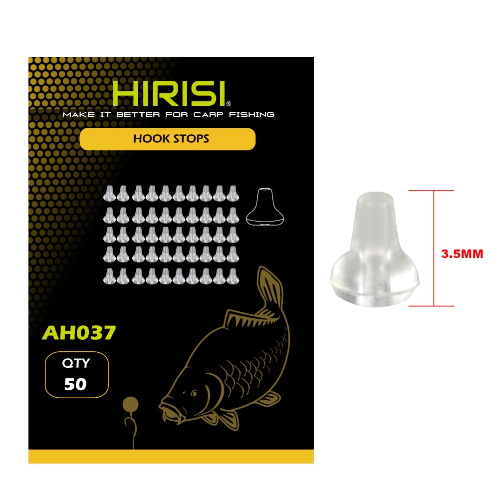 Hirisi 50pcs Rubber Fishing Rigs Fish Hook Stopper Terminal Tackle Accessories AH036 - Action Outdoors Kiwi