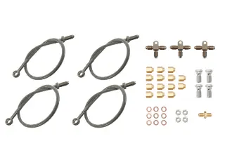Trojan Trailer Brake Components S/S Hose Kit - 3/8" Banjo - for Tandem Axle S/S Hose Kit - 3/8" Banjo - for Tandem Axle