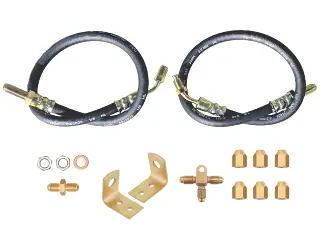 DeeMaxx Rubber Brake Hose Kit - For Single Axle Disc Brakes