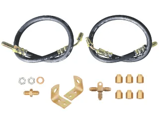Trojan Trailer Brake Components DeeMaxx Rubber Brake Hose Kit - For Single Axle Disc Brakes DeeMaxx Rubber Brake Hose Kit - For Single Axle Disc Brakes