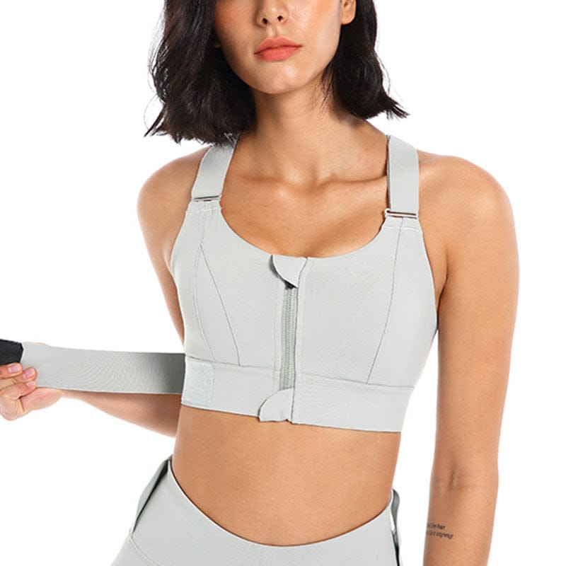 Mead's Supply & Equipment Outfitters limited Women's Activewear Plus Size High Impact Front Zip Sports Bra For Women Polyester Plus Size High Impact Front Zip Sports Bra Polyester