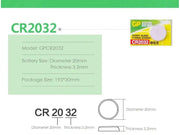 (1pcs) 3V Lithium Coin Cell Batteries, CR2032 by dealonline.co.nz