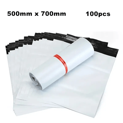 100pcs 500x700mm courier Bag 50% Recycled Plastic Bags by dealonline.co.nz