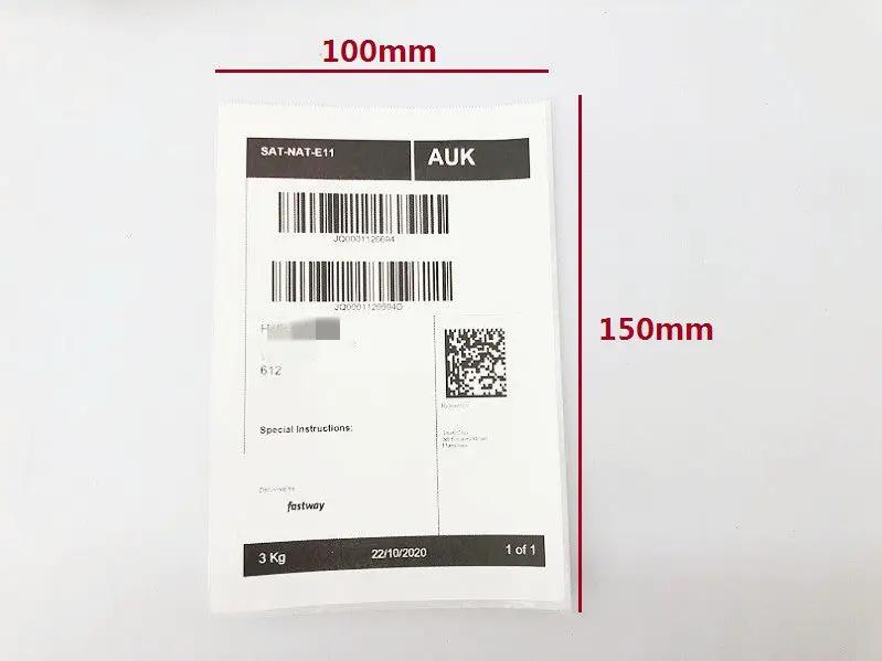 1 Rolls Premium 100x150mm Direct-thermal labels 350pcs/roll Self Adhesive Labels by dealonline.co.nz