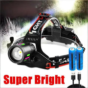 Super Bright High Power LED Headlamp Rechargeable Headlight Camping Head Torch Lamp by China Dropship