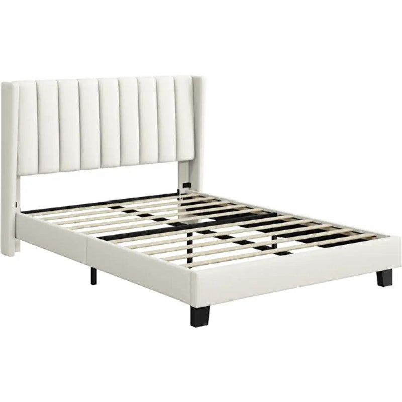 135 cm W x 190 cm L Bed Frame With Base by Yaheetech