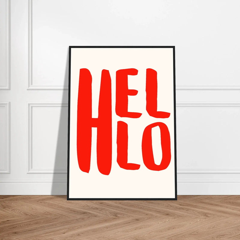 Hello by Blank Wall Print Shop