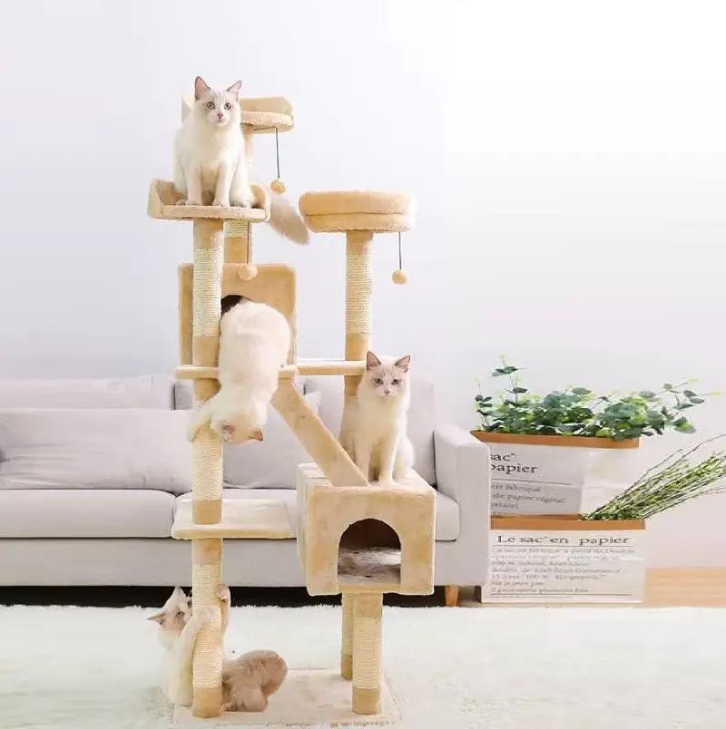 173CM High - Cat Tree House Scratching Post Condo by dealonline.co.nz