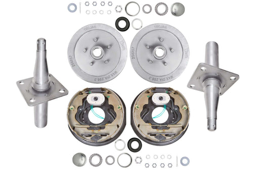 1500kg Drum Braked H&S Kit - 10" Electric Drum - 5x4-1/2x1/2 with Trojan Electric Braked Hub components