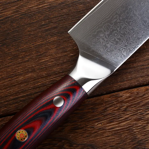 XINZUO 8 inch Chef Knives High Carbon Grade VG10 Japanese 73 layer Damascus Kitchen Knife Stainless Steel Gyuto Knife Rose Wood handle default by China Dropship