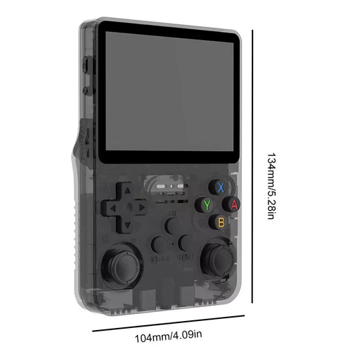 Handheld Game Console with Game Card - Orange Red by salelink.co.nz