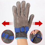 Zendrop Stainless Steel Wire Cut Resistant Safety Gloves For Industrial Use Stainless Steel Wire Cut Resistant Safety Gloves