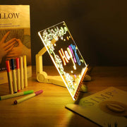 Led Acrylic Message Board with Color Pens 20x30cm by salelink.co.nz