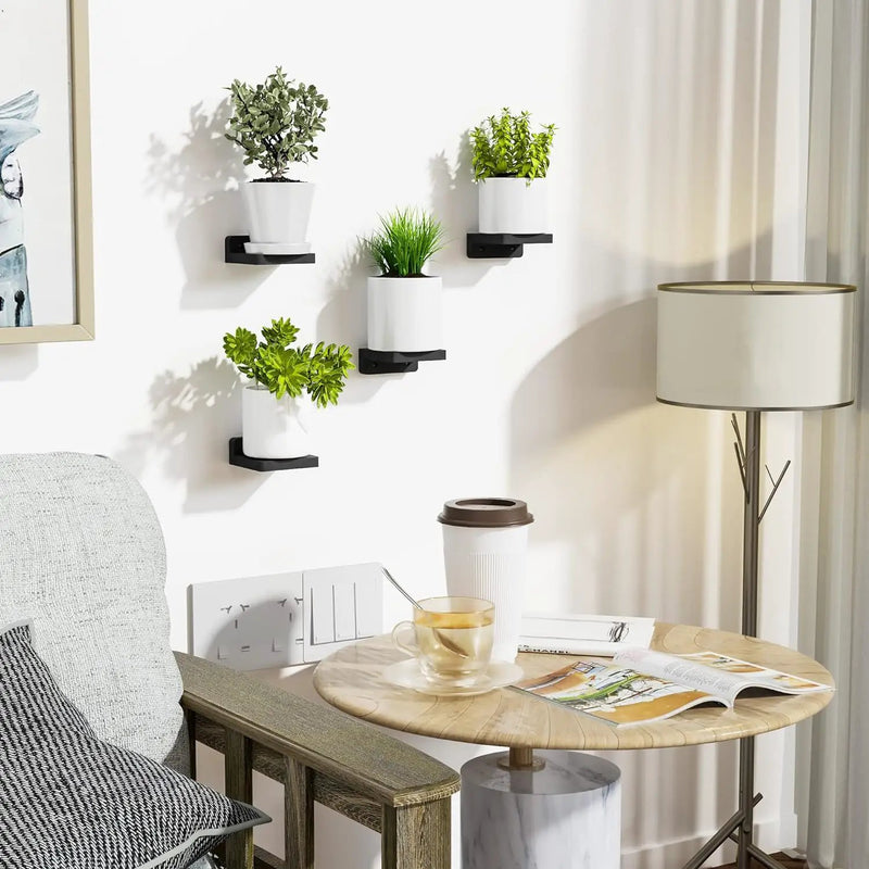 Mini Floating Shelves Wall Mounted Set of 4 by salelink.co.nz