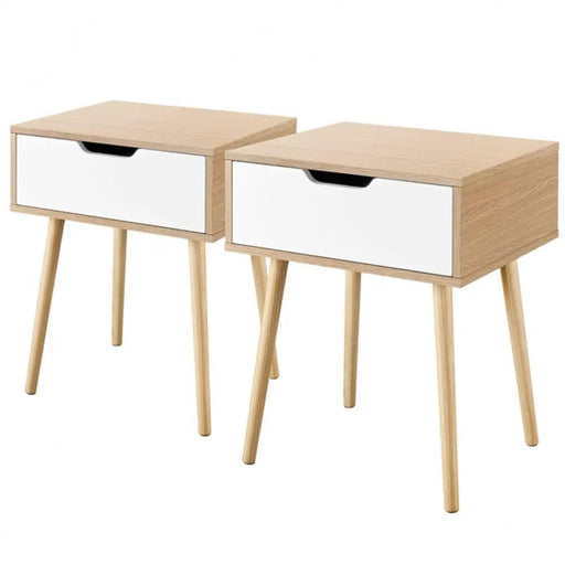 2pcs Brand New Bedside Table Nightstand End Table Nightstand by Yaheetech