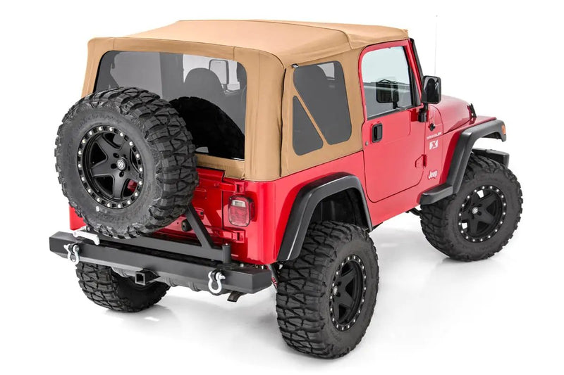 Soft Top 2-Door Full Steel Doors Jeep Wrangler TJ (97-06) by Magwarehouse.com