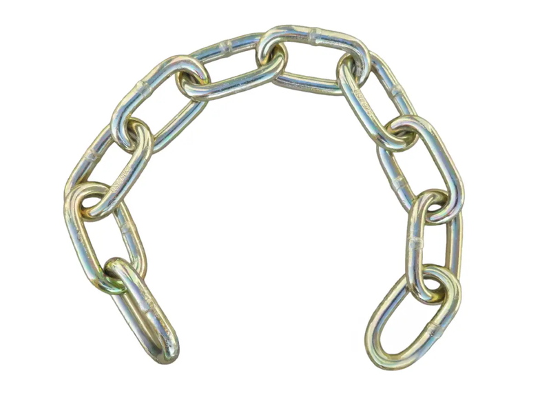 10-Link 8mm Chain - High-Tensile, Zinc-Plated