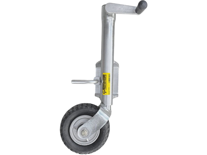 Jockey Wheel 400kg - 190x75 Alloy Wheel - Weld-on 8mm Plate by Trojan